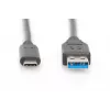 DIGITUS ASSMANN USB Type-C verbindingskabel, type C naar A M/M, 1m Super Speed zwart