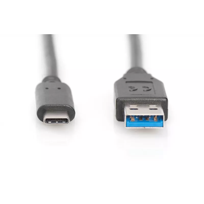 DIGITUS ASSMANN USB Type-C verbindingskabel, type C naar A M/M, 1m Super Speed zwart
