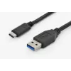 DIGITUS ASSMANN USB Type-C verbindingskabel, type C naar A M/M, 1m Super Speed zwart