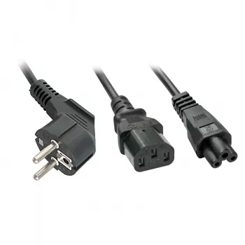 Lindy 30047 netstroomkabel zwart C13-koppeling C5-koppeling