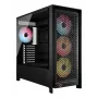 PC-behuizing CORSAIR FRAME 5000D RS ARGB midi-tower zwart — ATX, ondersteunt 3x140mm frontventilatoren, 2,5/3,5-inch drives