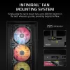PC-behuizing CORSAIR FRAME 5000D RS ARGB midi-tower zwart — ATX, ondersteunt 3x140mm frontventilatoren, 2,5/3,5-inch drives