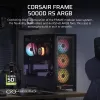 PC-behuizing CORSAIR FRAME 5000D RS ARGB midi-tower zwart — ATX, ondersteunt 3x140mm frontventilatoren, 2,5/3,5-inch drives