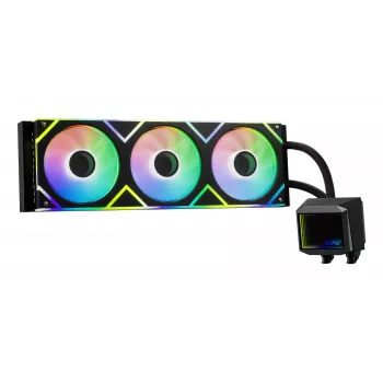XPG LEVANTE II 360 zwart, all-in-one vloeistofkoeler, 12 cm, zwart