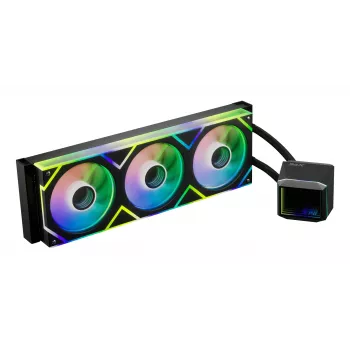 XPG LEVANTE II 360 zwart, all-in-one vloeistofkoeler, 12 cm, zwart