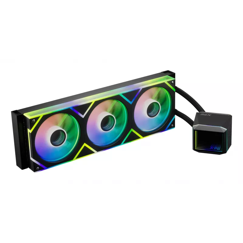 XPG LEVANTE II 360 zwart, all-in-one vloeistofkoeler, 12 cm, zwart
