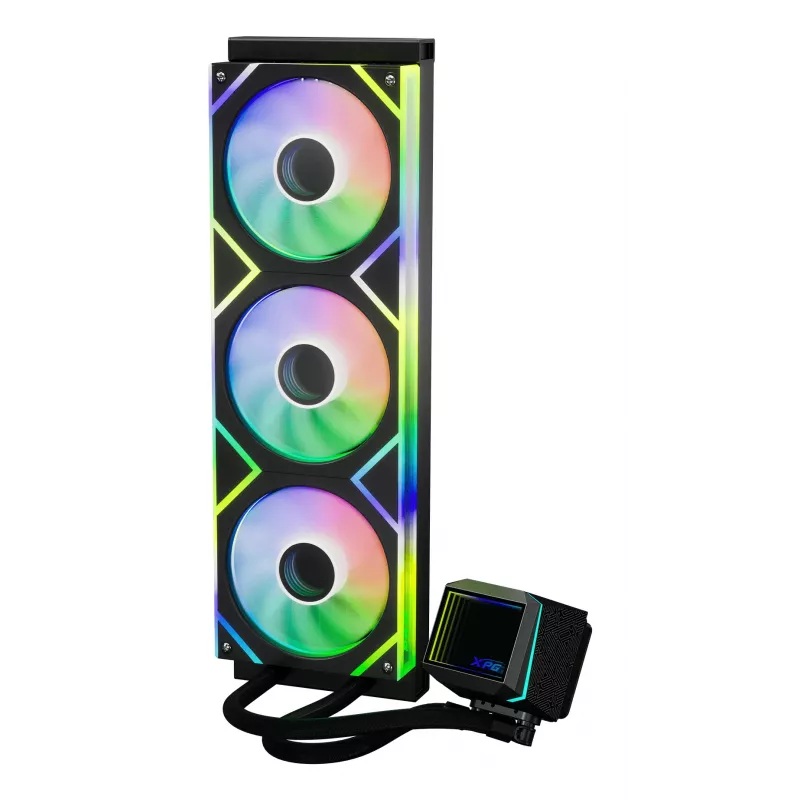 XPG LEVANTE II 360 zwart, all-in-one vloeistofkoeler, 12 cm, zwart