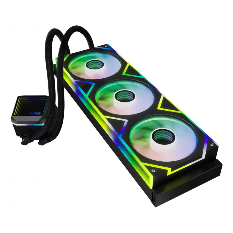 XPG LEVANTE II 360 zwart, all-in-one vloeistofkoeler, 12 cm, zwart