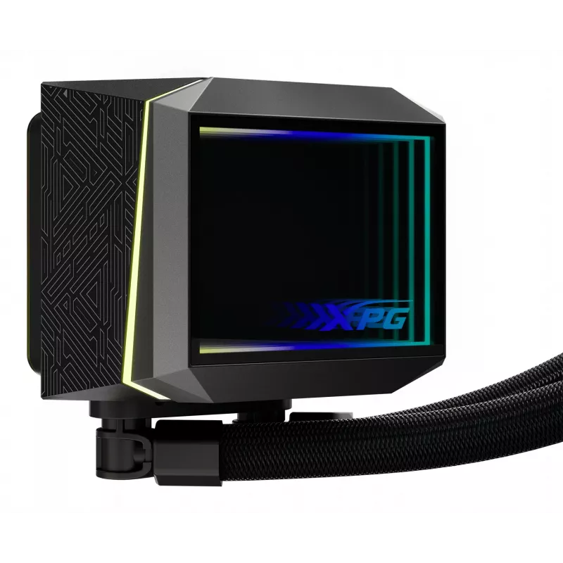 XPG LEVANTE II 360 zwart, all-in-one vloeistofkoeler, 12 cm, zwart