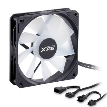 XPG VENTO R 120 ARGB PWM zwart, ventilator, 12 cm, 300 RPM, 1600 RPM, zwart