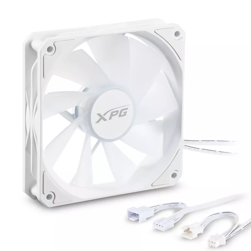 XPG VENTO R 120 ARGB PWM Wit, ventilator, 12 cm, 300 RPM, 1600 RPM, wit