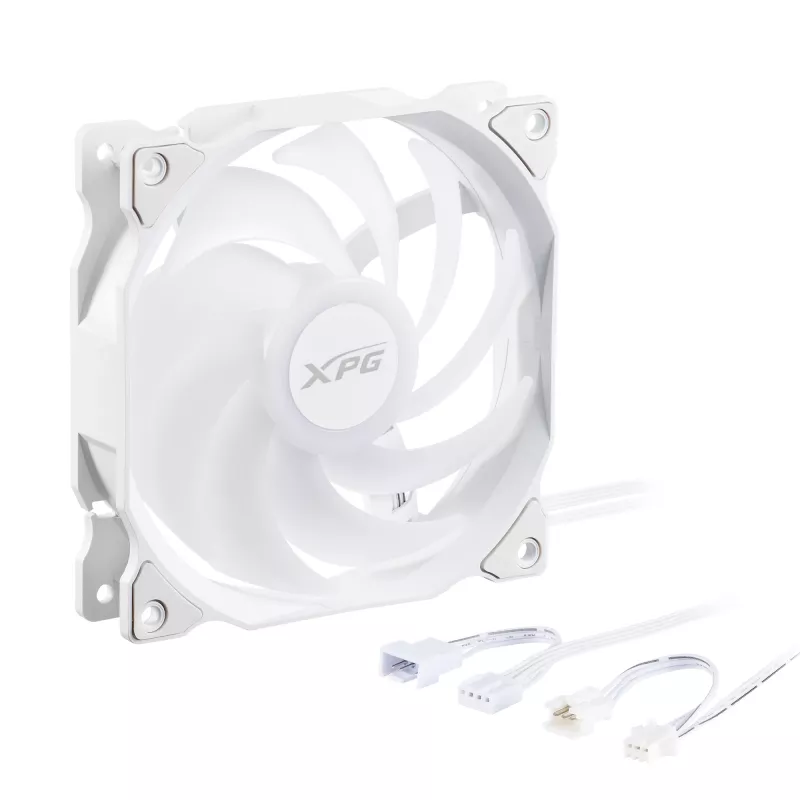 XPG VENTO 120 ARGB PWM Wit, ventilator, 12 cm, 300 tpm, 1850 tpm, wit