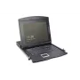 DIGITUS gemodulariseerde 43,2 cm (17 inch) TFT-console met 8-poorts KVM, RAL 9005 zwart – Qwertz, US