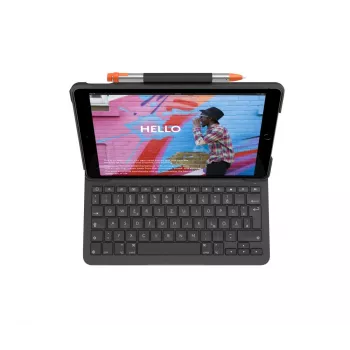 LOGITECH Slim Folio voor iPad 7e generatie grafiet Qwertz Duits