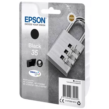 Epson 35 cartridges WF-4720 WF-4720DWF WF-4725DWF WF-4730 WF-4730DTWF WF-4740 WF-4740DTWF zwart