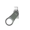 SILICON POWER Mobile C80 – 32 GB dual-USB-stick – Type-C / Type-A – grijs