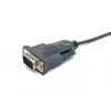 Equip USB-A naar serieel (DB9) kabel, M/M 1,5m, zwart, 1,5 m, USB Type-A, DB-9, stekker, stekker