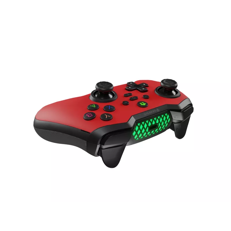 GENESIS Mangan 400 Red Bluetooth gamepad analoog / digitaal Android, MAC, Nintendo Switch, PC, iOS