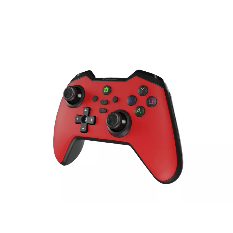 GENESIS Mangan 400 Red Bluetooth gamepad analoog / digitaal Android, MAC, Nintendo Switch, PC, iOS