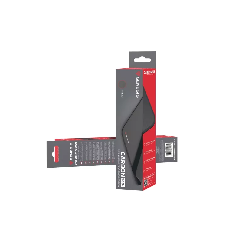 GENESIS Carbon 500 M Logo gaming-muismat zwart