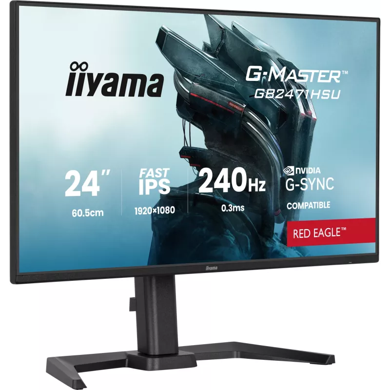 iiyama G-MASTER GB2471HSU-B1 computermonitor 60,5 cm (23,8 inch) 1920 x 1080 pixel Full HD zwart