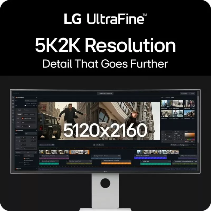 LG 40U990A-W computermonitor 101,6 cm (40 inch) 5120 x 2160 pixel WUHD zwart