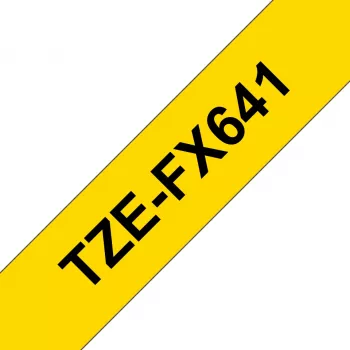 Brother TZE-FX641 TZE-FX tape zwart op geel TZ