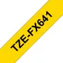 Brother TZE-FX641 TZE-FX tape zwart op geel TZ