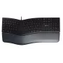 Bedraad ergonomisch full-size-toetsenbord Cherry KC 4500 ERGO zwart USB QWERTY UK 109 toetsen gebogen layout handpalmsteun 1,8 m kabel
