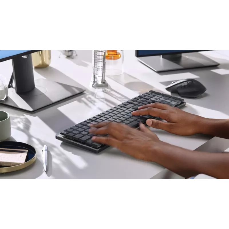 LOGITECH MX Mechanical draadloos verlicht performance-toetsenbord - Graphite Suisse Qwertz