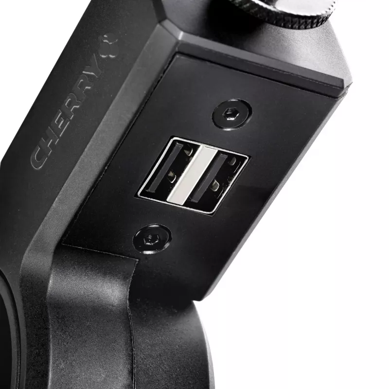 CHERRY MA 6.0 UNI USB tafelstatief, Cherry, zwart, 2,5 m, 3/8 en 5/8, aluminium