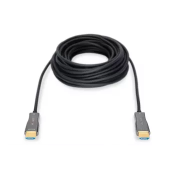 DIGITUS HDMI AOC hybride glasvezelkabel, type A M/M, 30m UHD 4K@60Hz, CE, zwart