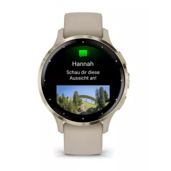 GARMIN INTERNATIONAL Venu 3S - 41 mm - smartwatch met band - Frans - grijs
