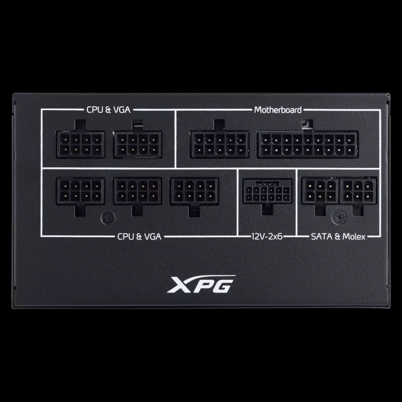 XPG COREREACTOR II VE 850W voeding, 850 W, 100 - 240 V, 47 - 63 Hz, 12 A, 20 A, 70.8 A