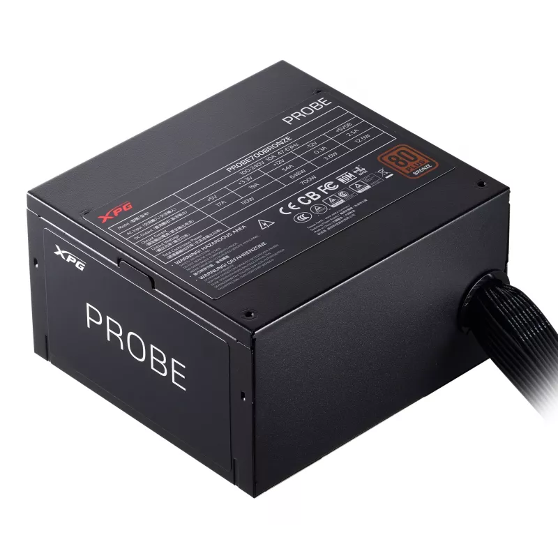 XPG PROBE 700 BRONZE voeding, 700 W, 100 - 240 V, 47 - 63 Hz, 10 A, actief, 19 A