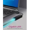 ICY BOX IB-HUB1419-LAN USB 3.2 Gen 1 (3.1 Gen 1) Type-A zwart