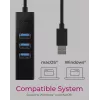 ICY BOX IB-HUB1419-LAN USB 3.2 Gen 1 (3.1 Gen 1) Type-A zwart