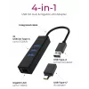 ICY BOX IB-HUB1419-LAN USB 3.2 Gen 1 (3.1 Gen 1) Type-A zwart