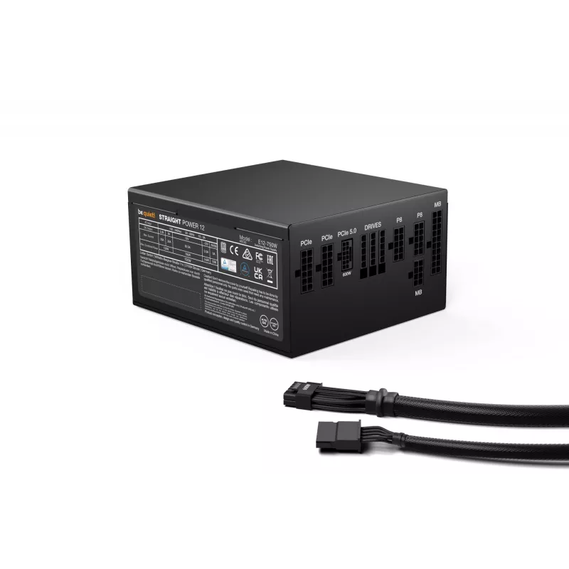 be quiet Straight Power 12 voeding 750 W 20+4 pin ATX ATX zwart