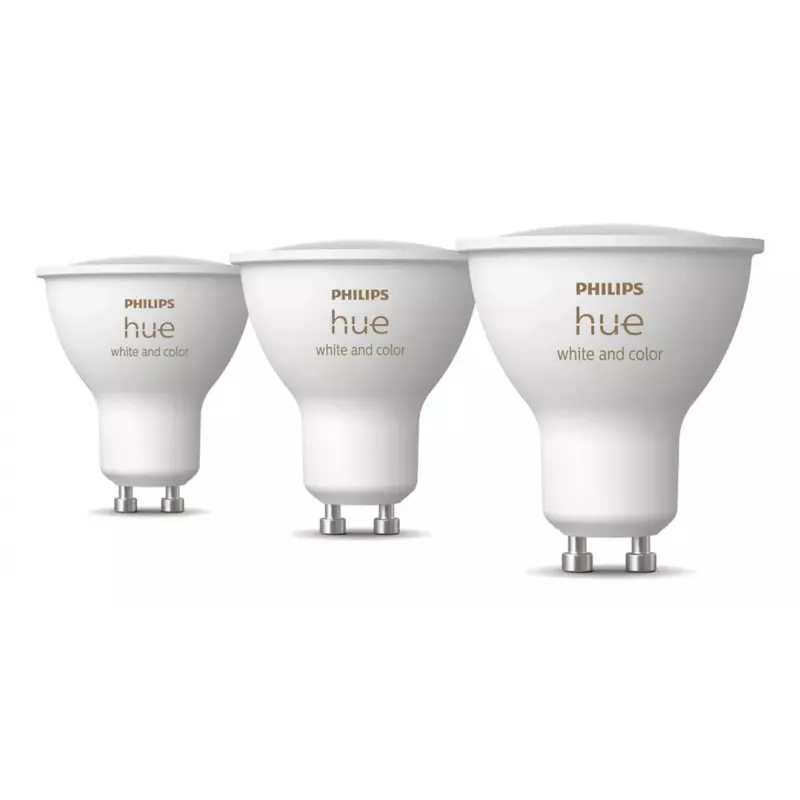 Philips Hue White and Colour Ambience GU10 – slimme spotlight – (3-pack)