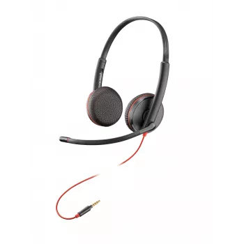 HP Poly Blackwire C3225 Top, bedraad, kantoor/callcenter, 87 g, headset, zwart