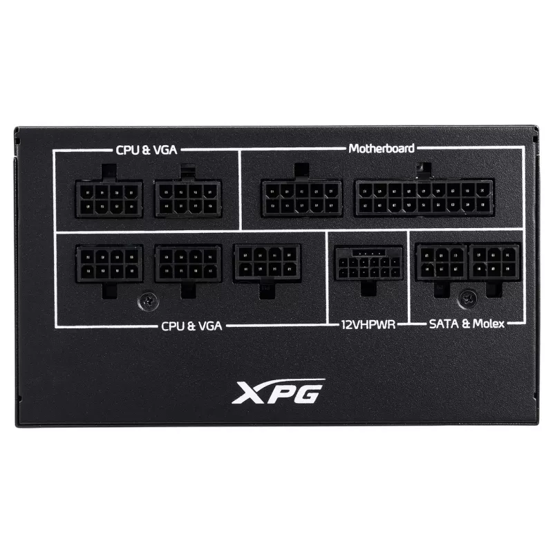XPG COREREACTOR II 850W voeding, 850 W, 100 - 240 V, 47 - 63 Hz, 12 A, 22 A, 62,5 A