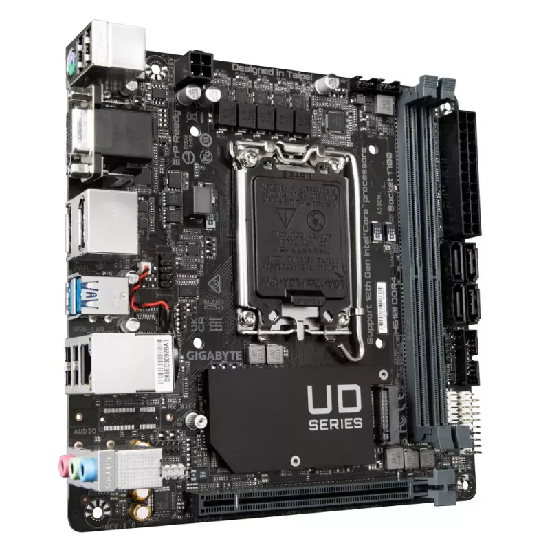 Moederbord GIGABYTE H610I DDR4, Intel LGA 1700, Mini-ITX