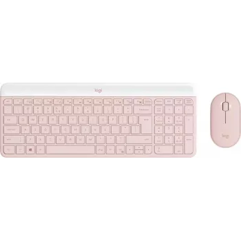 LOGITECH Slim draadloze toetsenbord- en muiscombinatie MK470 - rosé Qwerty US/int'l