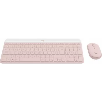 LOGITECH Slim draadloze toetsenbord- en muiscombinatie MK470 - rosé Qwerty US/int'l