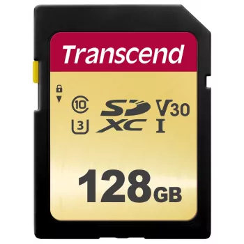 Flashgeheugen Transcend 128 GB SDXC UHS-I 500S