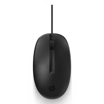 Muis HP 125 optisch bedraad USB zwart