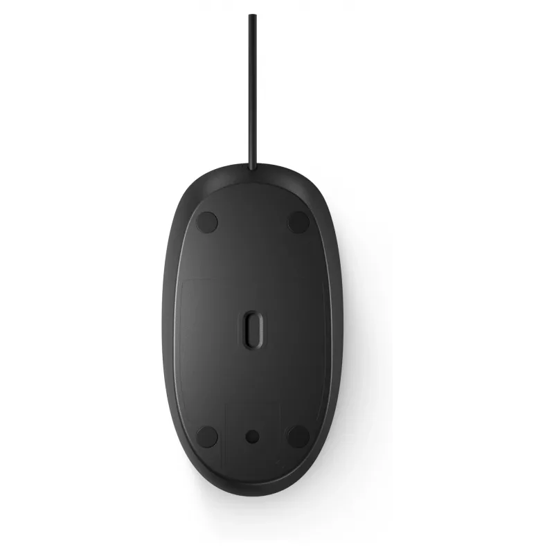 Muis HP 125 optisch bedraad USB zwart
