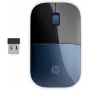 HP Z3700 blauwe draadloze muis, voor beide handen, optisch, RF draadloos, 1200 DPI, blauw