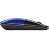 HP Z3700 blauwe draadloze muis, voor beide handen, optisch, RF draadloos, 1200 DPI, blauw